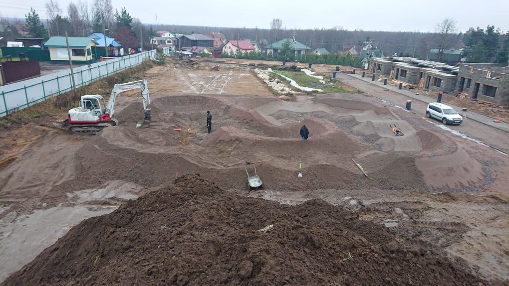 St. Peterburg pump track construction site